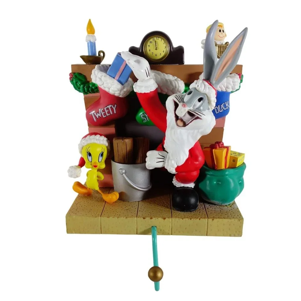 Vintage‎ 1996 Matrix Looney Tunes Bugs Bunny Christmas Holiday Stocking Hanger